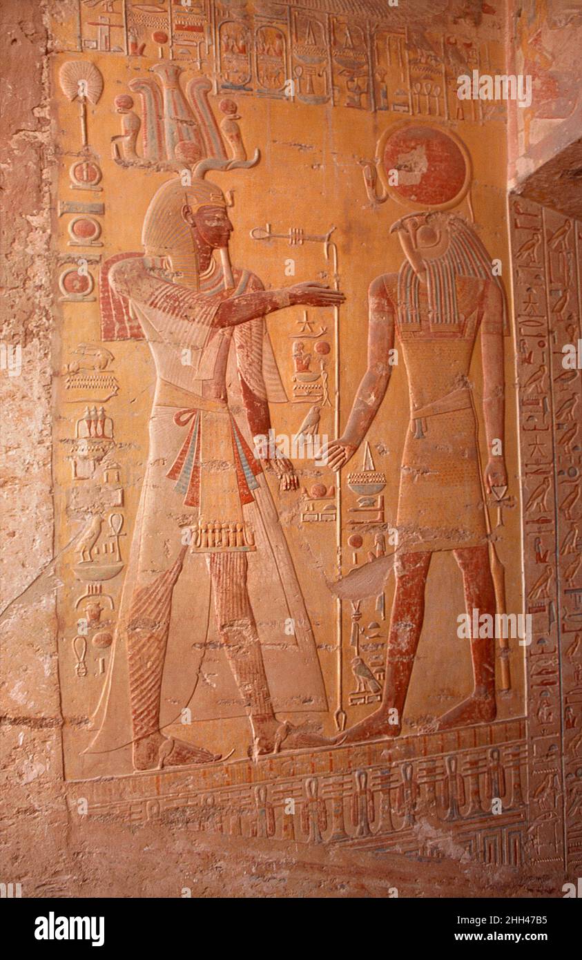 Inside entrance of tomb KV8, Valley of the Kings, Thebes, Luxor, Egypt Stock Photo
