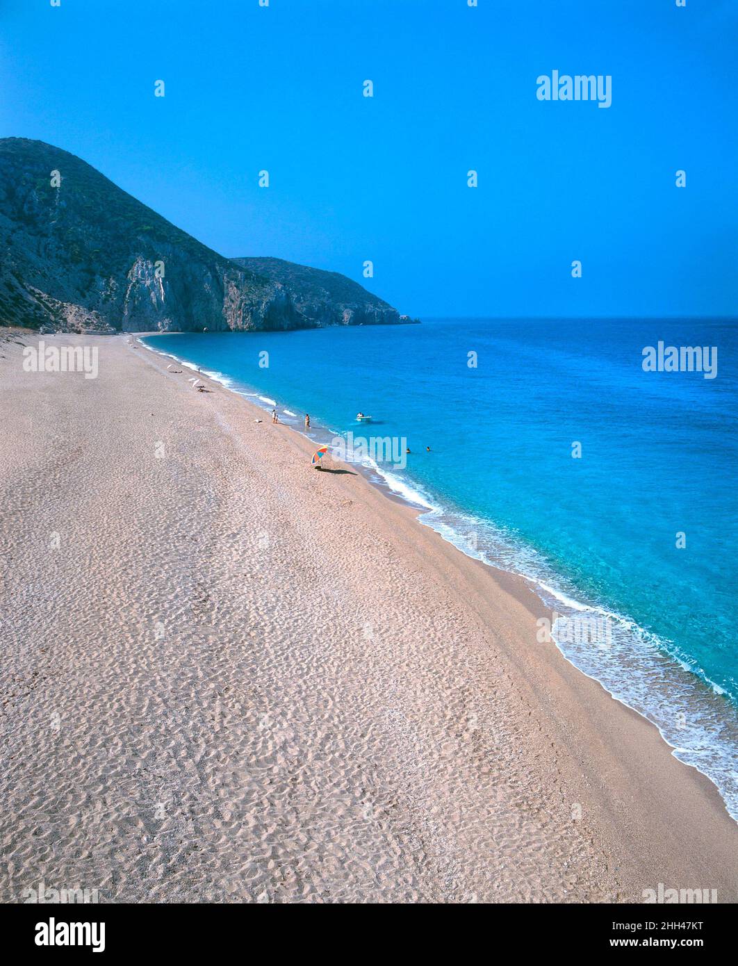Milos Beach, Lefkas, Ionian islands, Greece Stock Photo