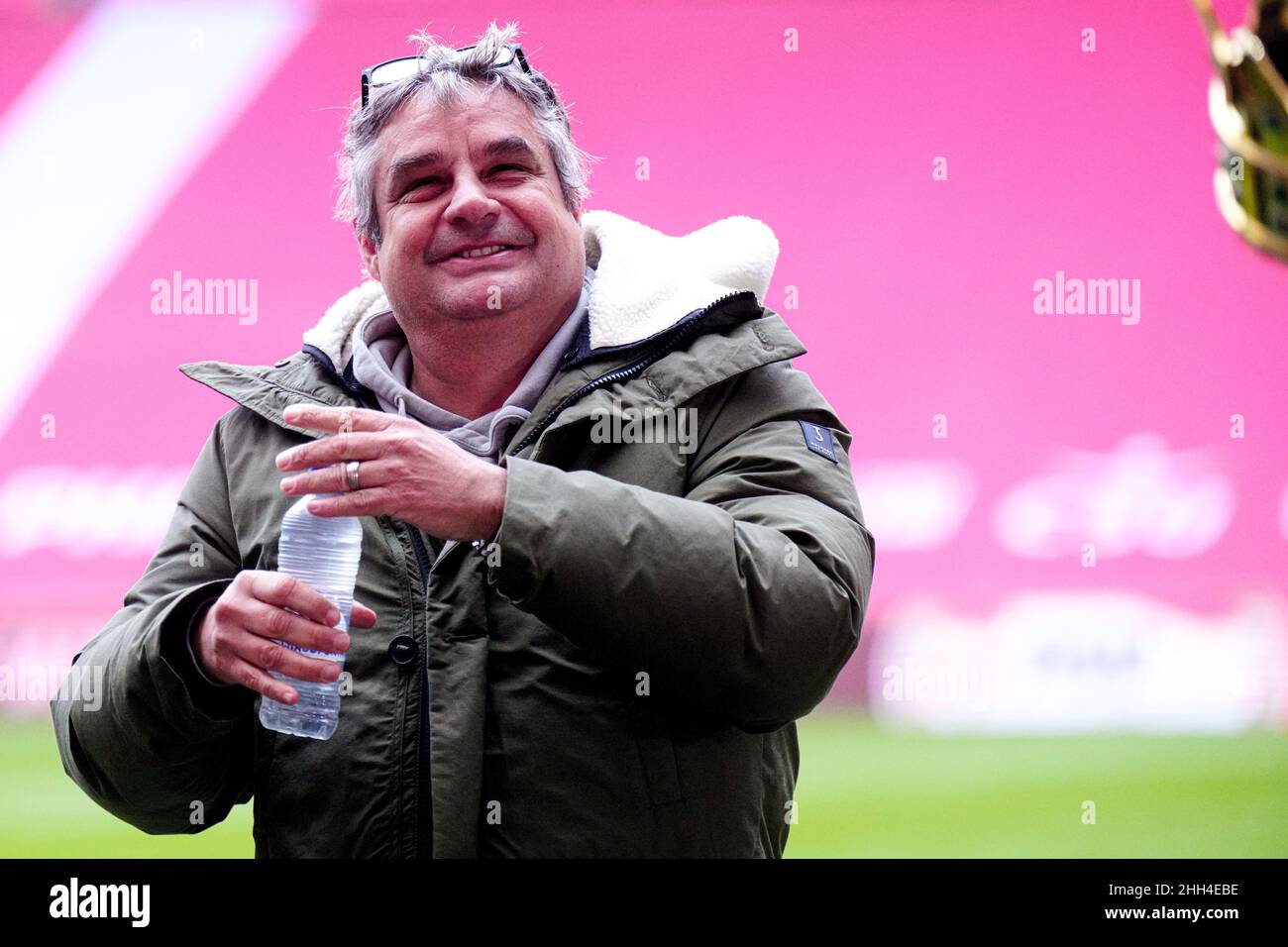 EINDHOVEN, NETHERLANDS - JANUARY 23: Frank Lammers prior to the Dutch Eredivisie match between PSV Eindhoven and Ajax at Philips Stadion on January 23, 2022 in Eindhoven, Netherlands (Photo by Geert van Erven/Orange Pictures) Stock Photo