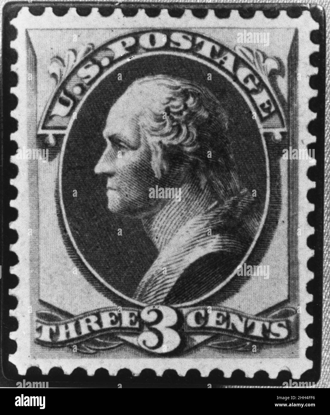Official postage stamp Black and White Stock Photos & Images - Alamy