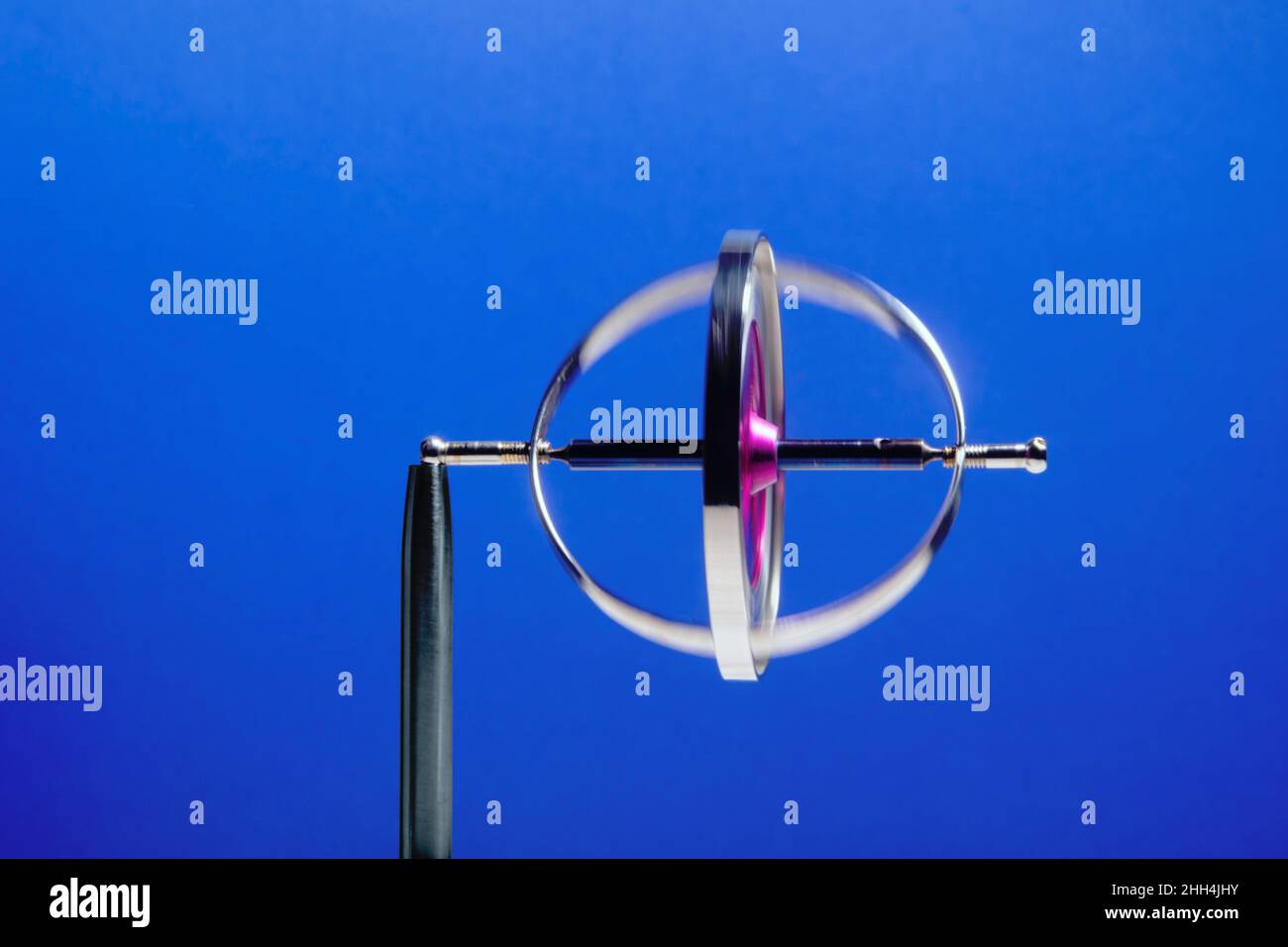 Gyroscope in horizontal balance Stock Photo Alamy