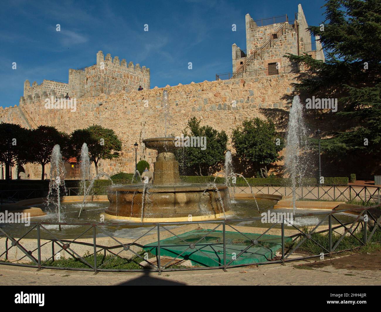 Plaza Adolfo Suarez in Avila,Castile and León,Spain,Europe Stock Photo