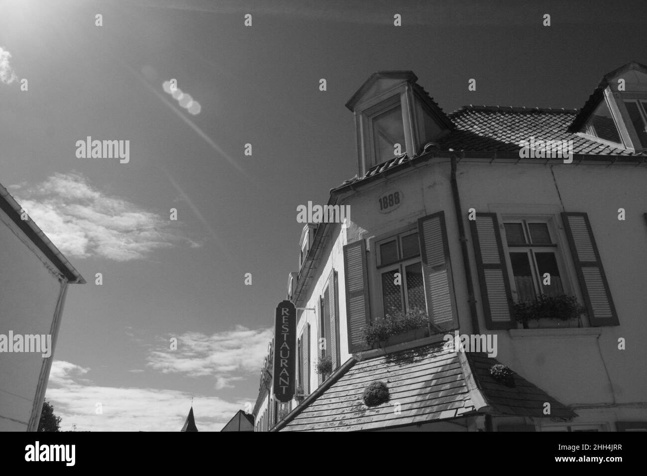 An old facade in the town of Wissant in France Stock Photo Alamy