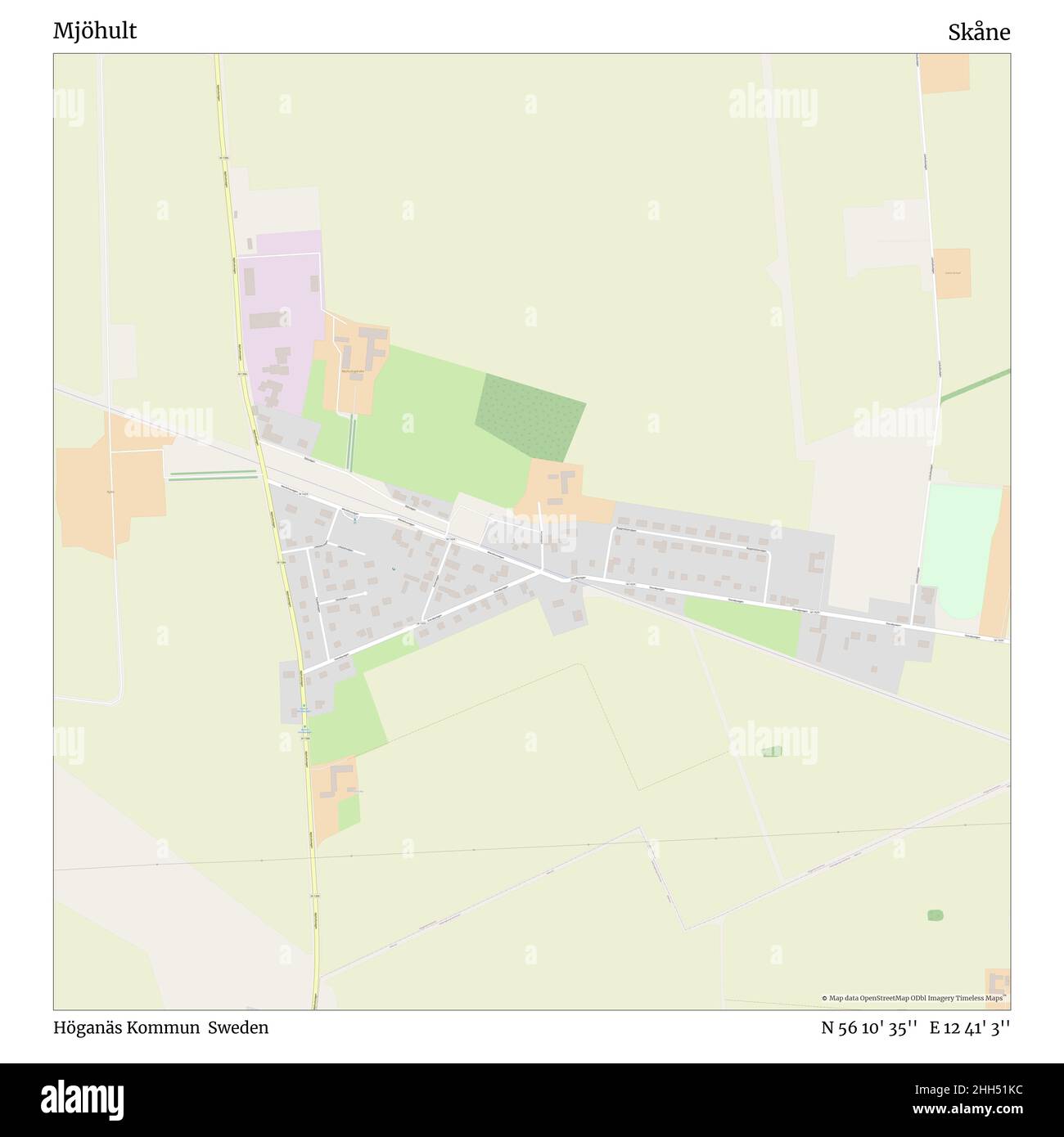 Mjöhult, Höganäs Kommun, Sweden, Skåne, N 56 10' 35'', E 12 41' 3 ...