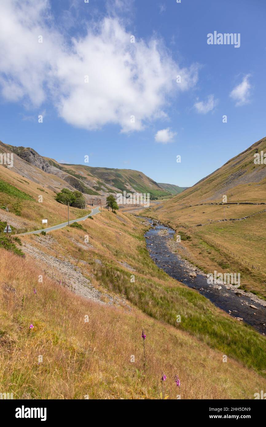 The Cwmystwyth valley in Ceredigion, Wales Stock Photo