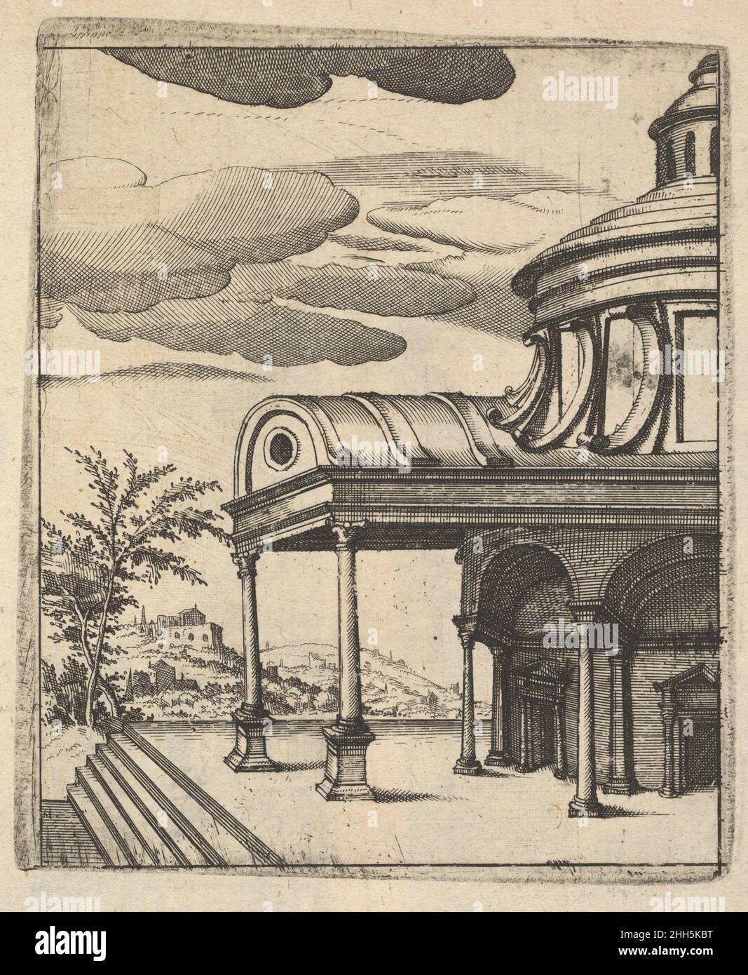 Partial view of a Building [Tem Ro Penatibus Dicatu] from the series ...