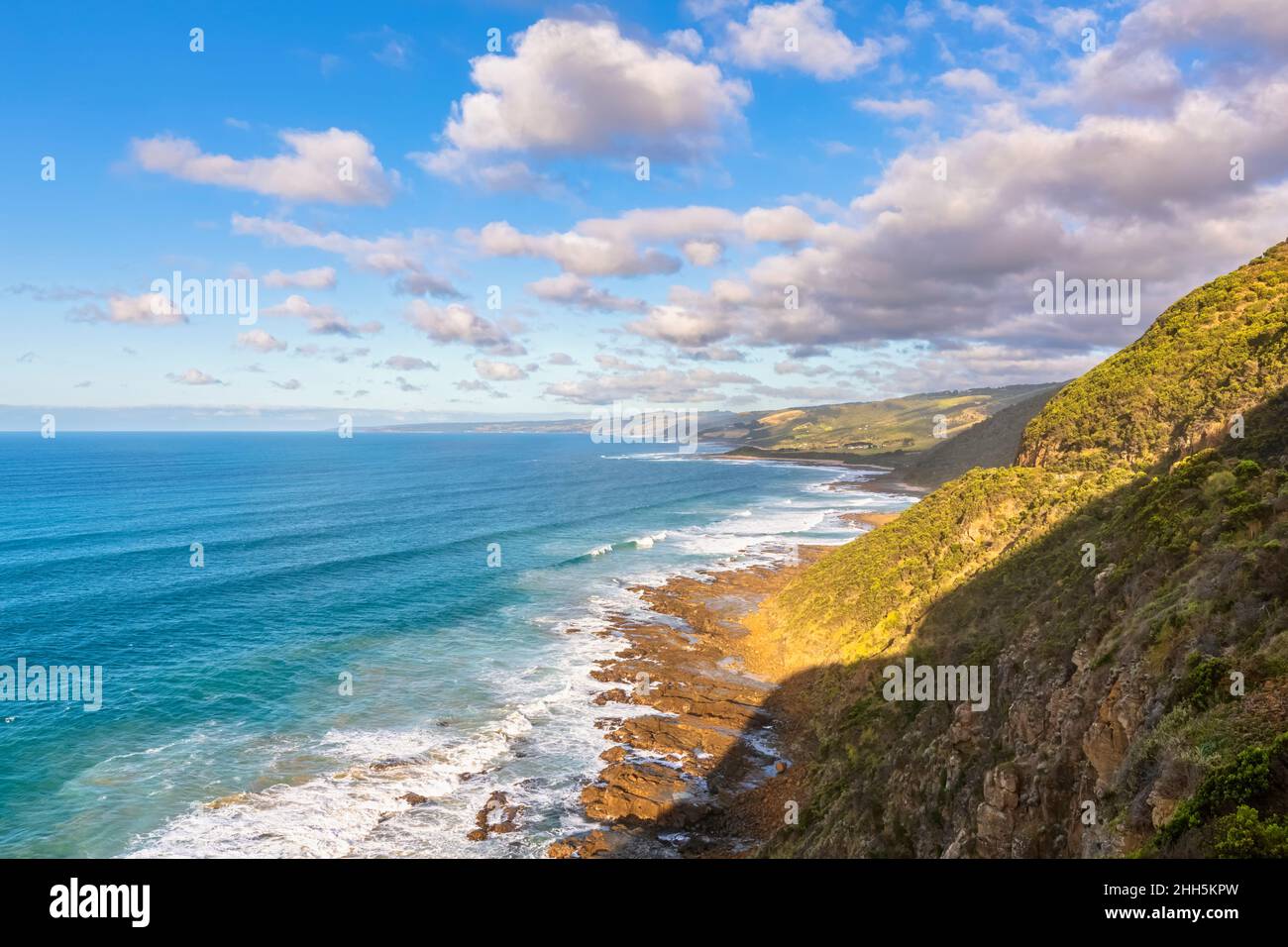 Coastal mountains of Bass Strait Stock Photo