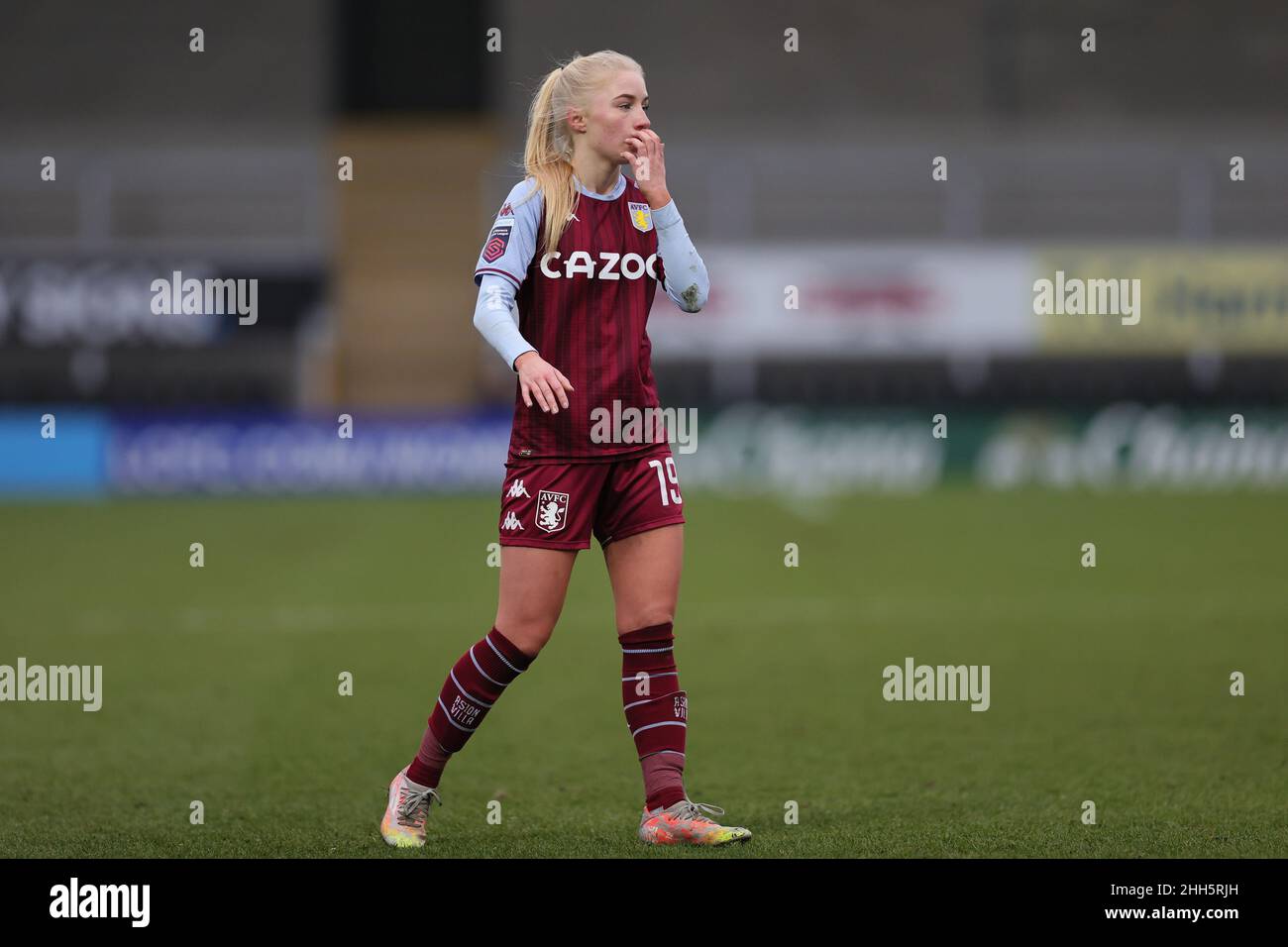 Burton on trent uk jan 23rd laura blindkilde brown of aston villa
