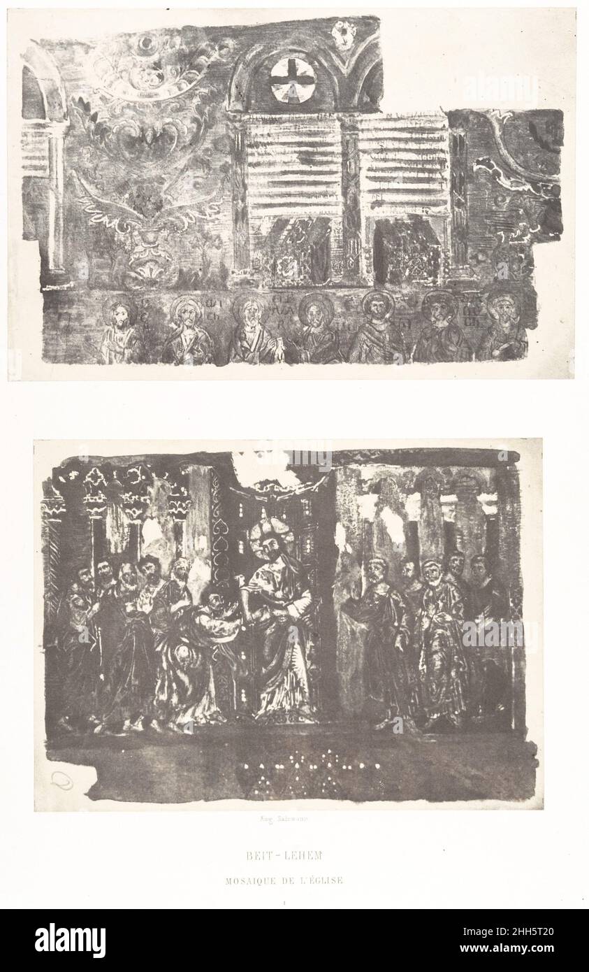Beit-Lehem, Mosaïque de l'Église I 1854 Auguste Salzmann French. Beit-Lehem, Mosaïque de l'Église I  287017 Stock Photo