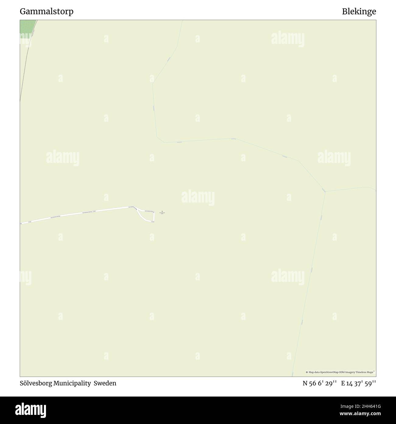 Gammalstorp, Sölvesborg Municipality, Sweden, Blekinge, N 56 6' 29'', E ...
