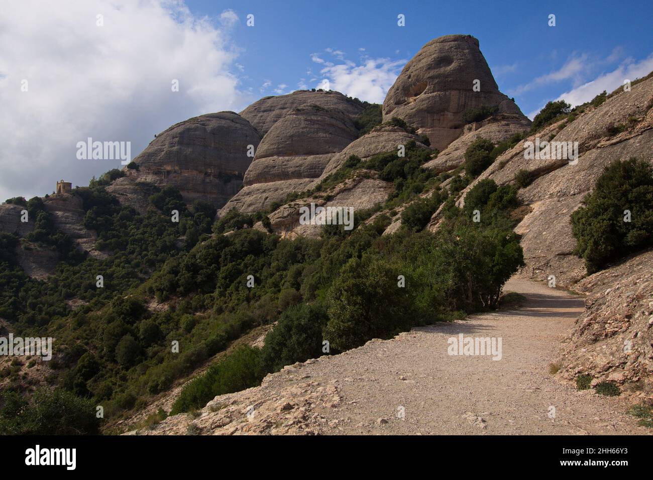 Landscape at the hiking track to Ermita de Sant Joan over Santa Maria ...