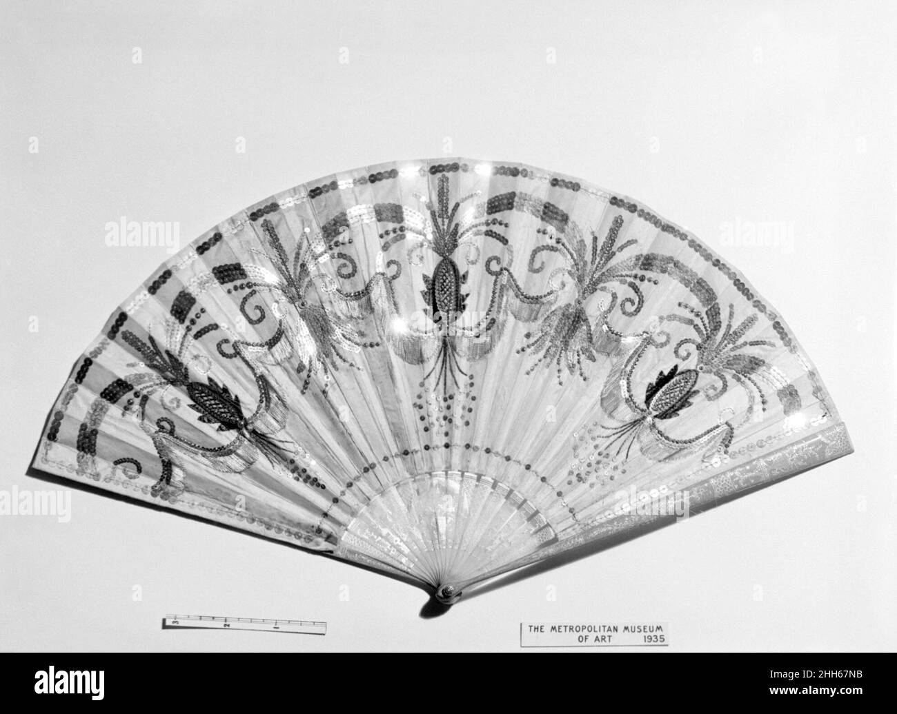 Fan first half 19th century probably Spanish. Fan 209620 Stock Photo ...