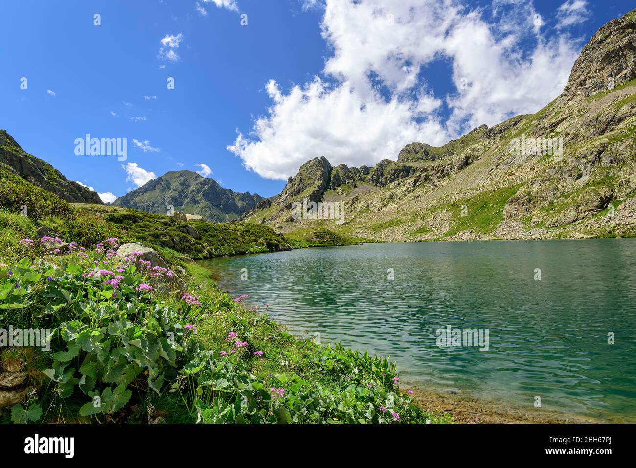 Lac autier lake valley wonders mercantour national park hi-res stock ...