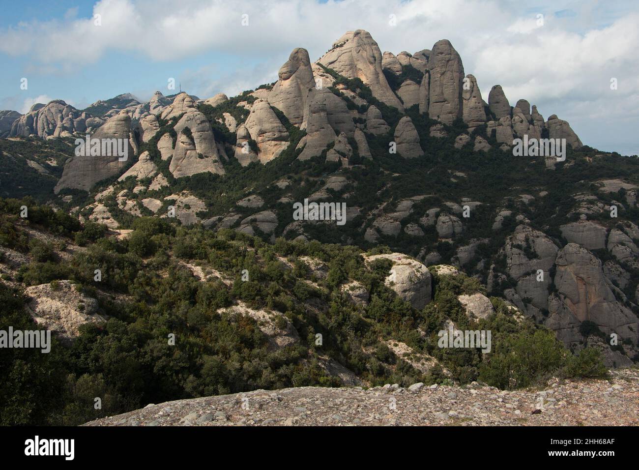 Landscape at the hiking track to Ermita de Sant Joan over Santa Maria ...