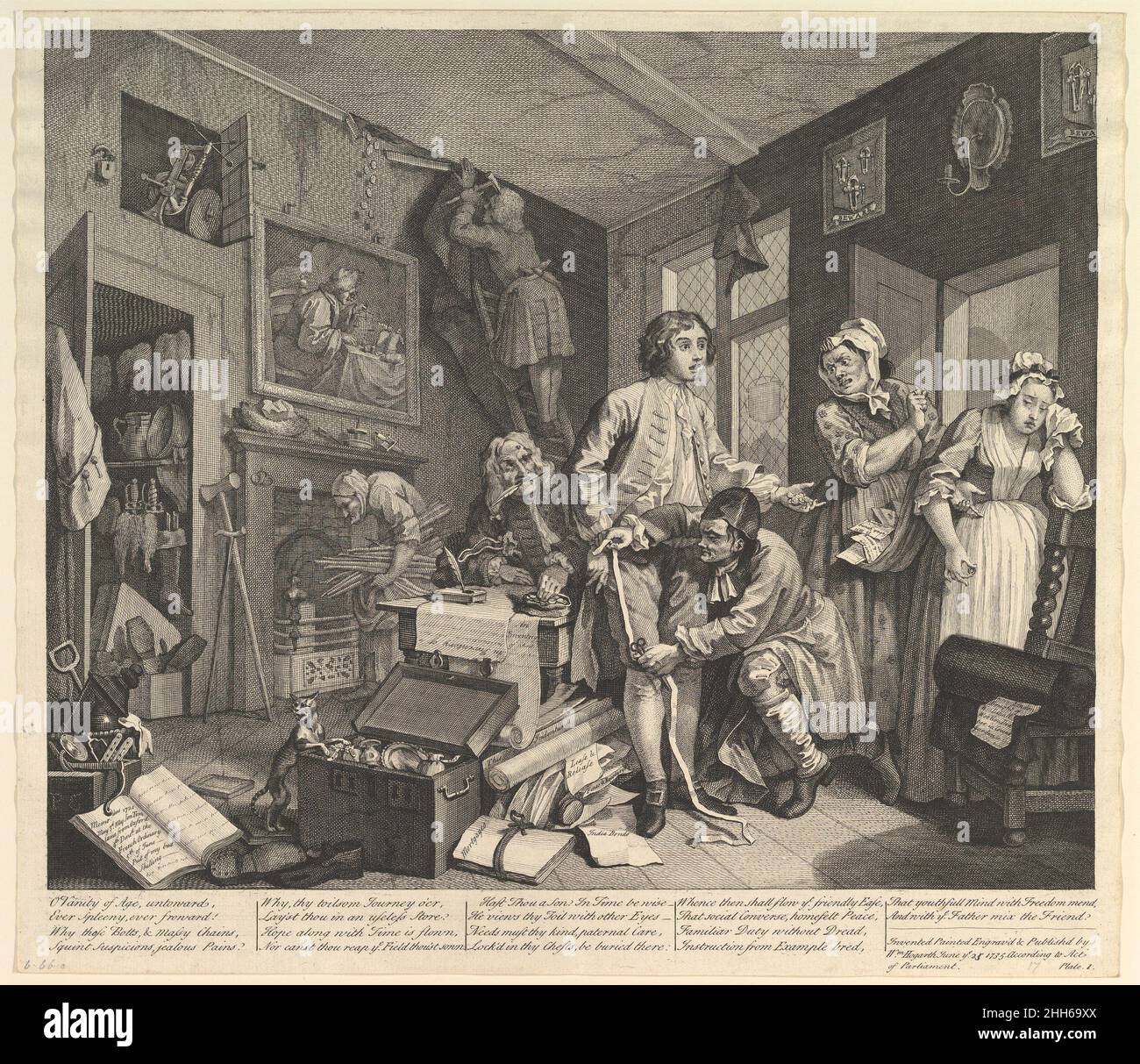 A Rake s Progress Plate 1 June 25 1735 William Hogarth British A A Rake s Progress Plate 1 June 25 1735 William Hogarth British A