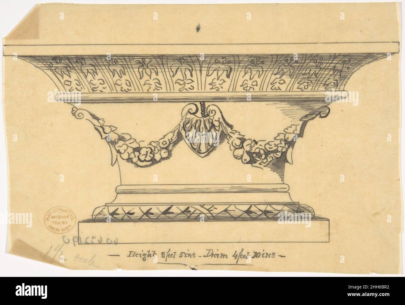 Classical pedestal 19th century Anonymous, British, 19th century