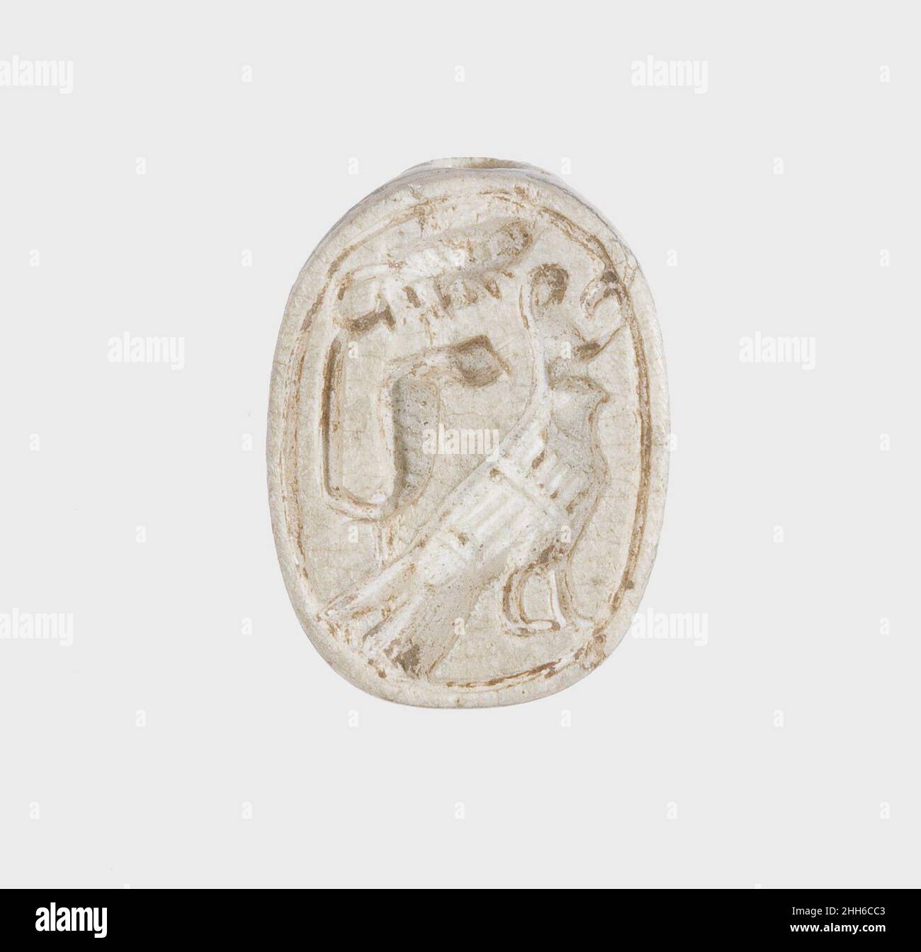Scarab Inscribed with the Horus Falcon and Uraeus ca. 13901353 B.C