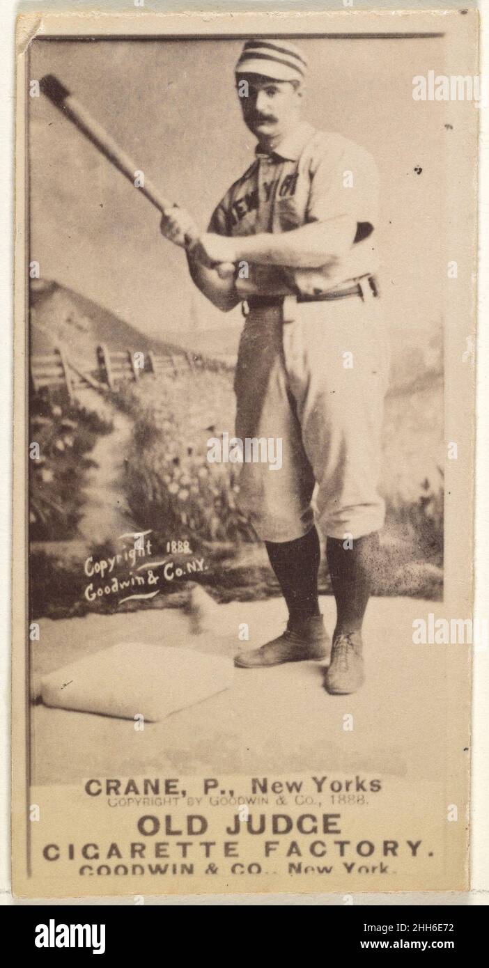 Ed Crane, Pitcher, New York, from the Old Judge series (N172) for Old Judge Cigarettes 1888