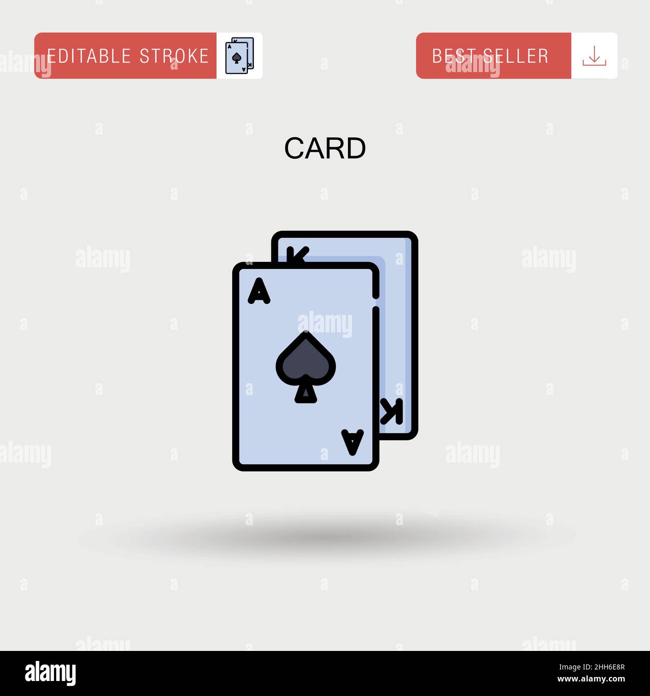 Card Simple vector icon Stock Vector Image & Art - Alamy