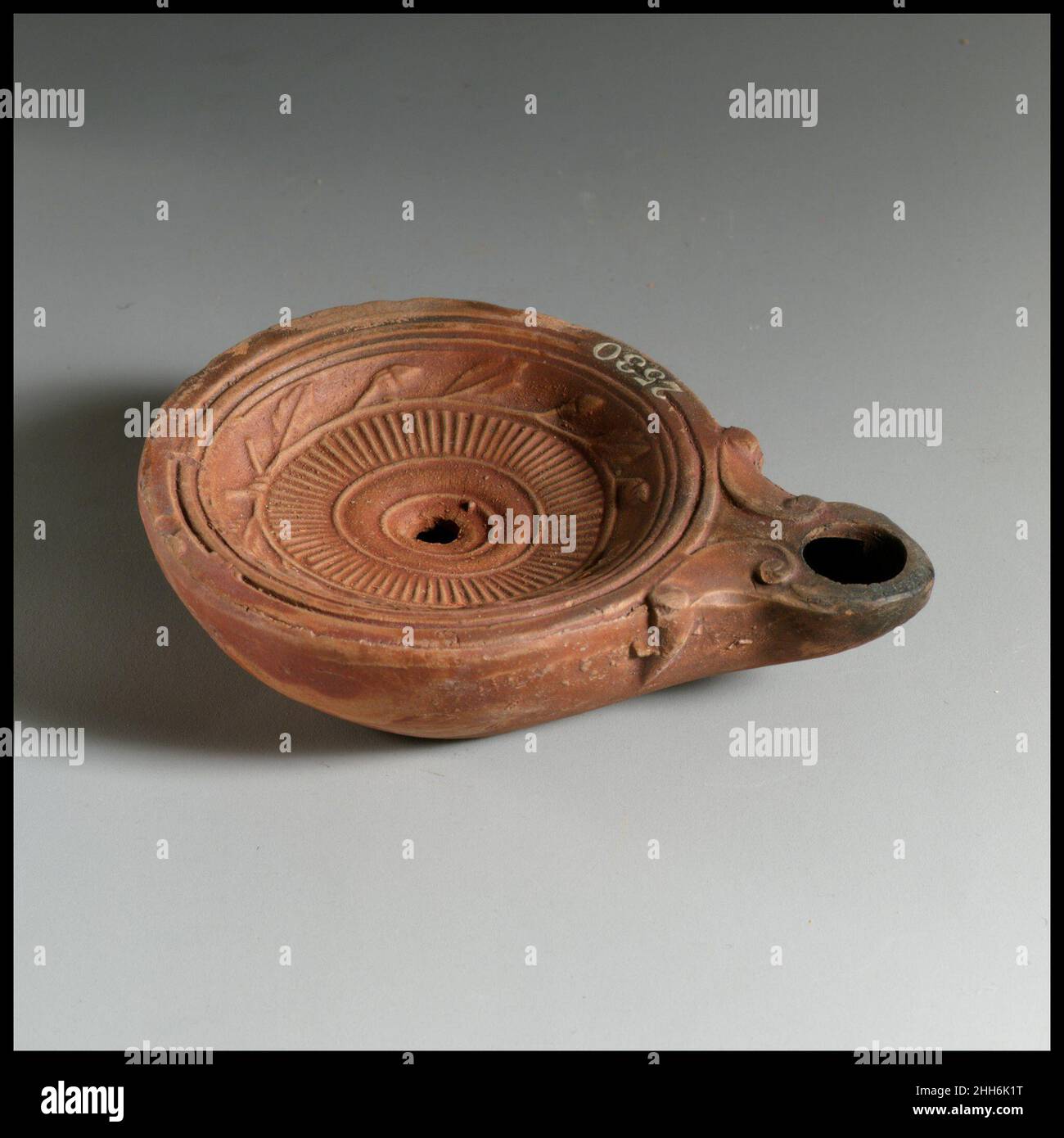 Terracotta oil lamp ca. A.D. 40–100 Roman, Cypriot Loeschcke Type 4 ...