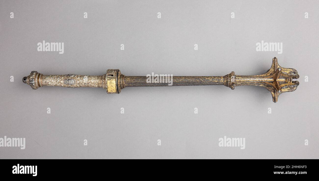 Mace with Wheellock Pistol ca. 1550 French. Mace with Wheellock Pistol