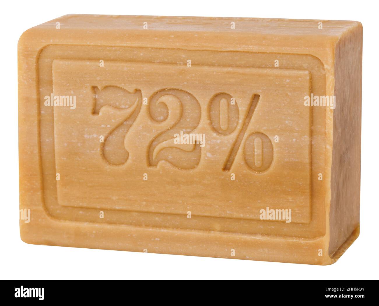 laundry soap isolated on white background 72%. Stock Photo