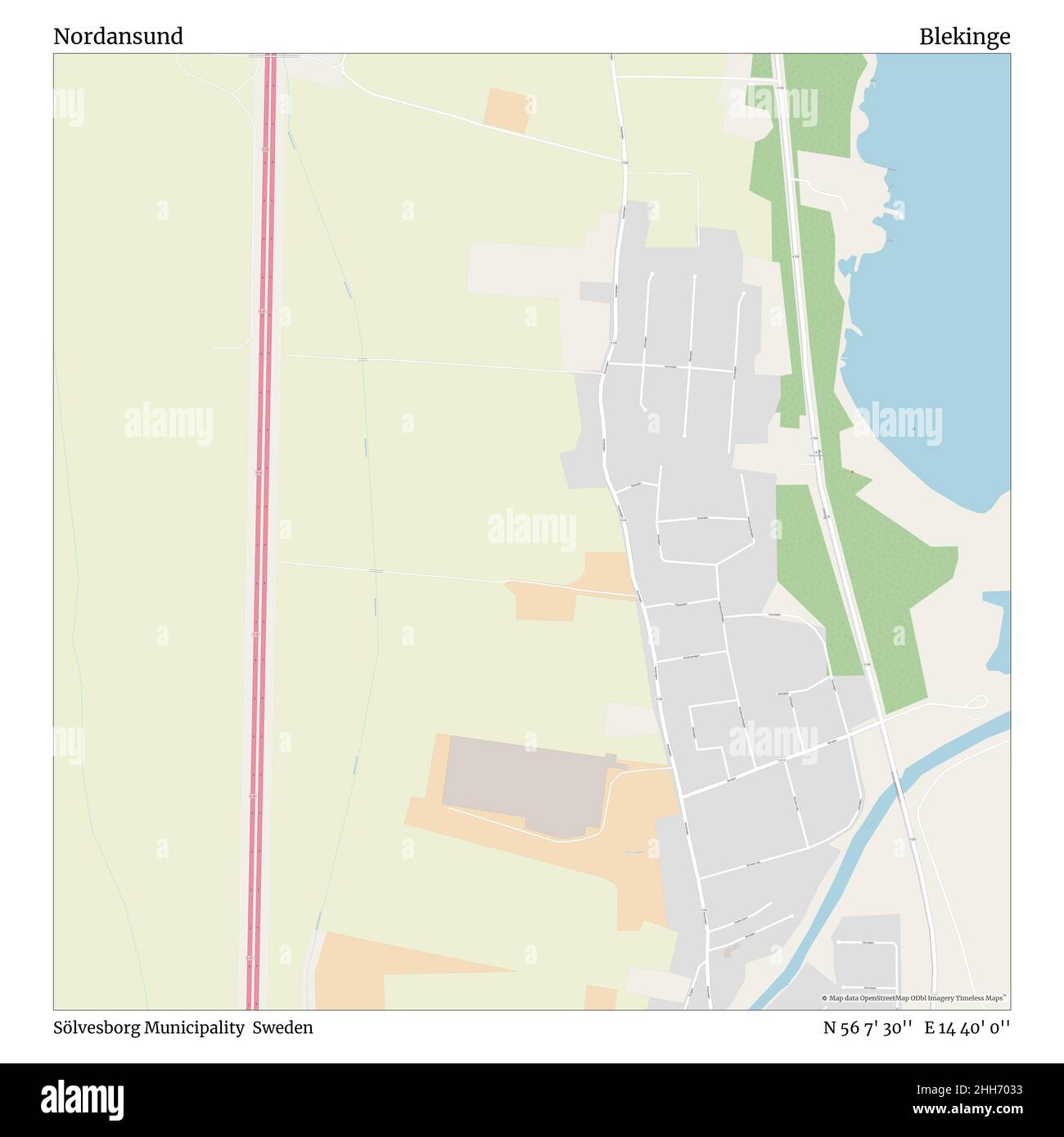 Nordansund, Sölvesborg Municipality, Sweden, Blekinge, N 56 7' 30'', E ...