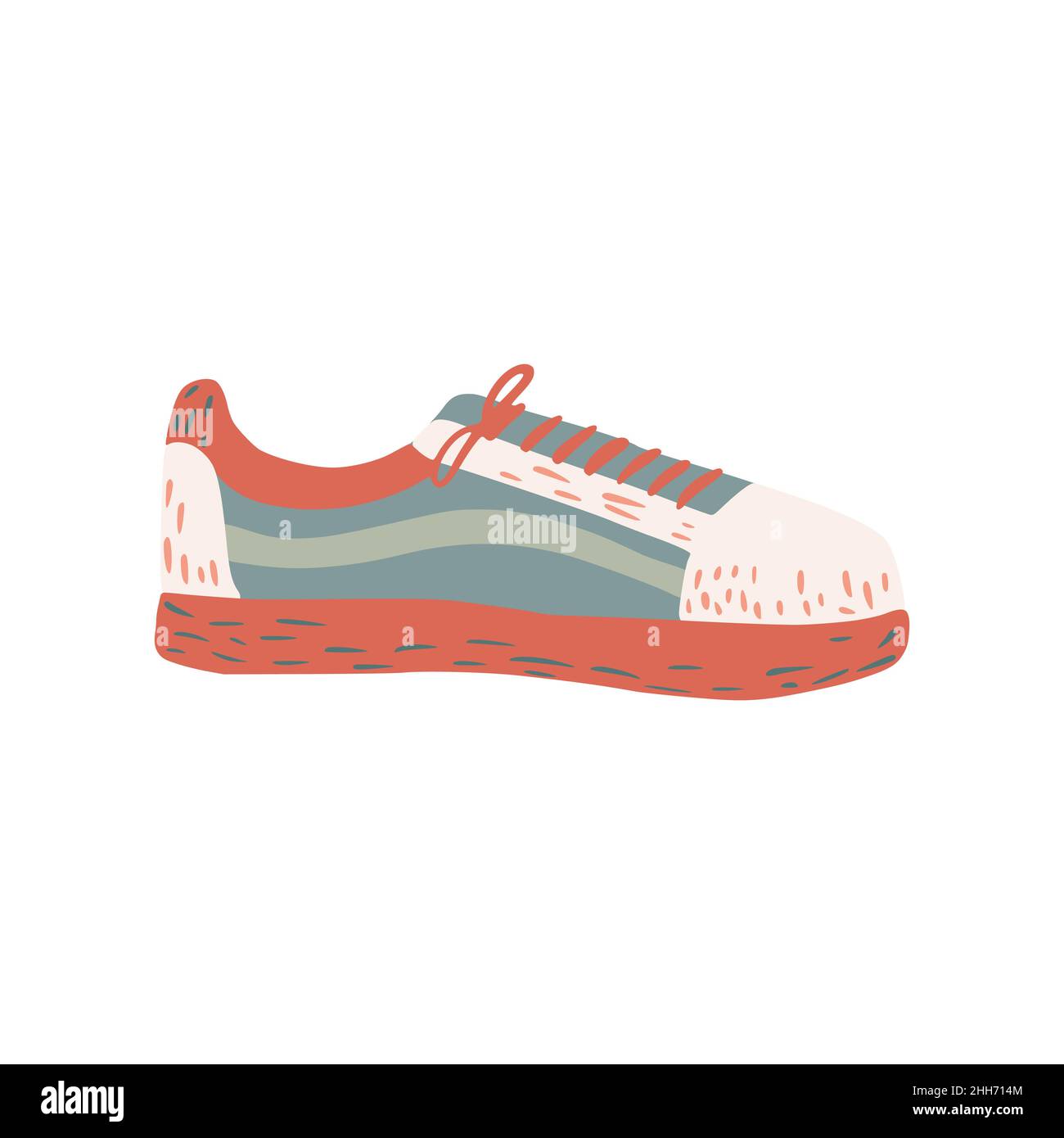 Red sneaker in cartoon hi-res stock photography and images - Alamy