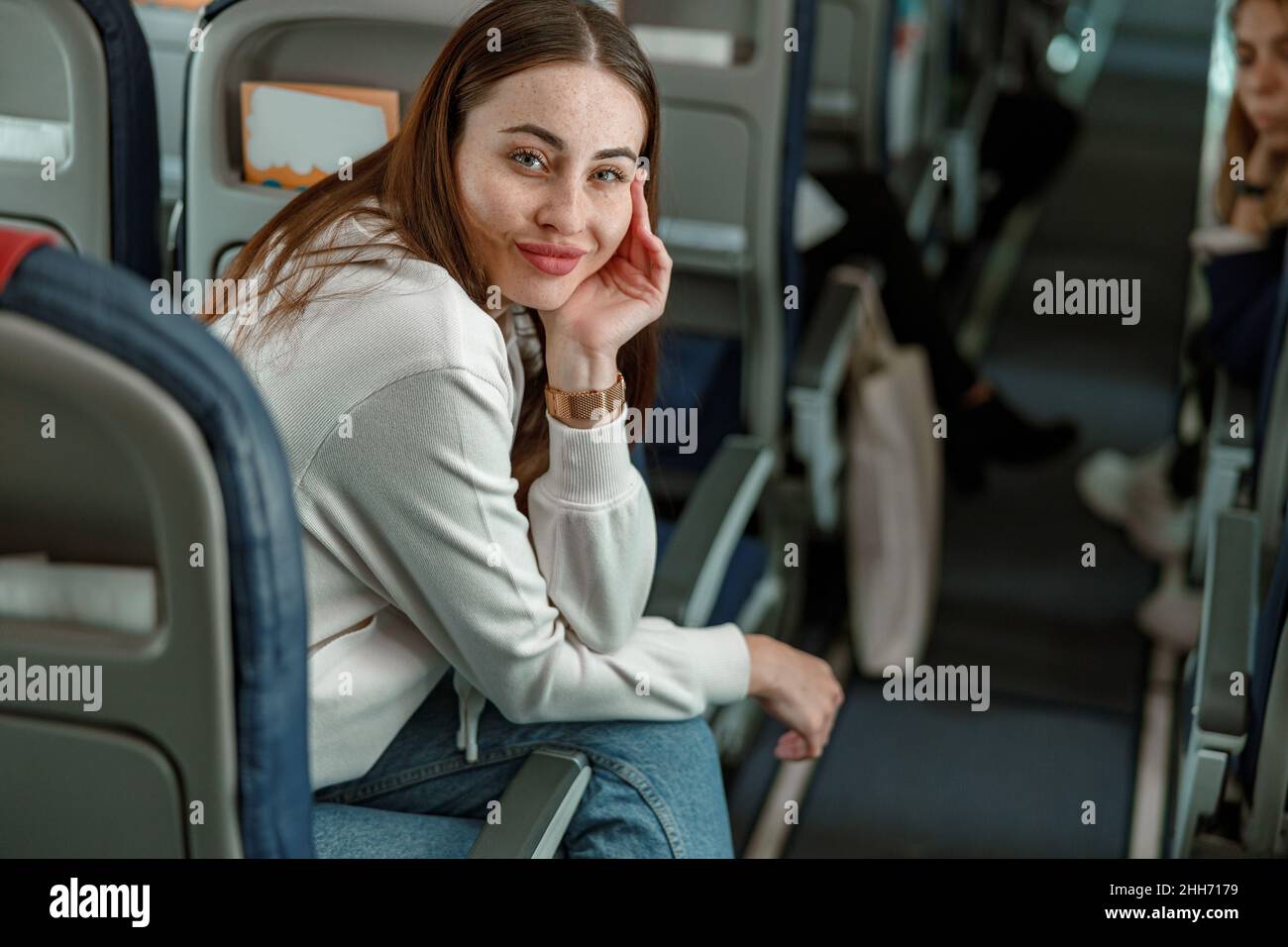 Plane Passenger Smiling High Resolution Stock Photography and Images ...