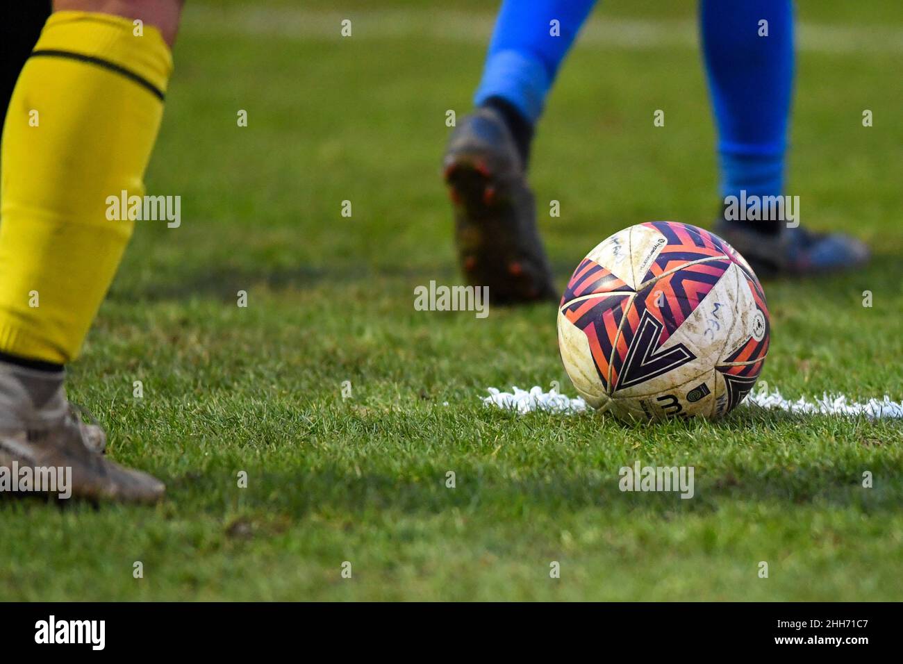 Kings Langley, UK. 23rd January, 2022. Kings Langley match ball during the FA womens Championship game between Watford and Blackburn Rovers - at The Orbital Fasteners Stadium - Kings Langley, England Kevin Hodgson /SPP Credit: SPP Sport Press Photo. /Alamy Live News Stock Photo
