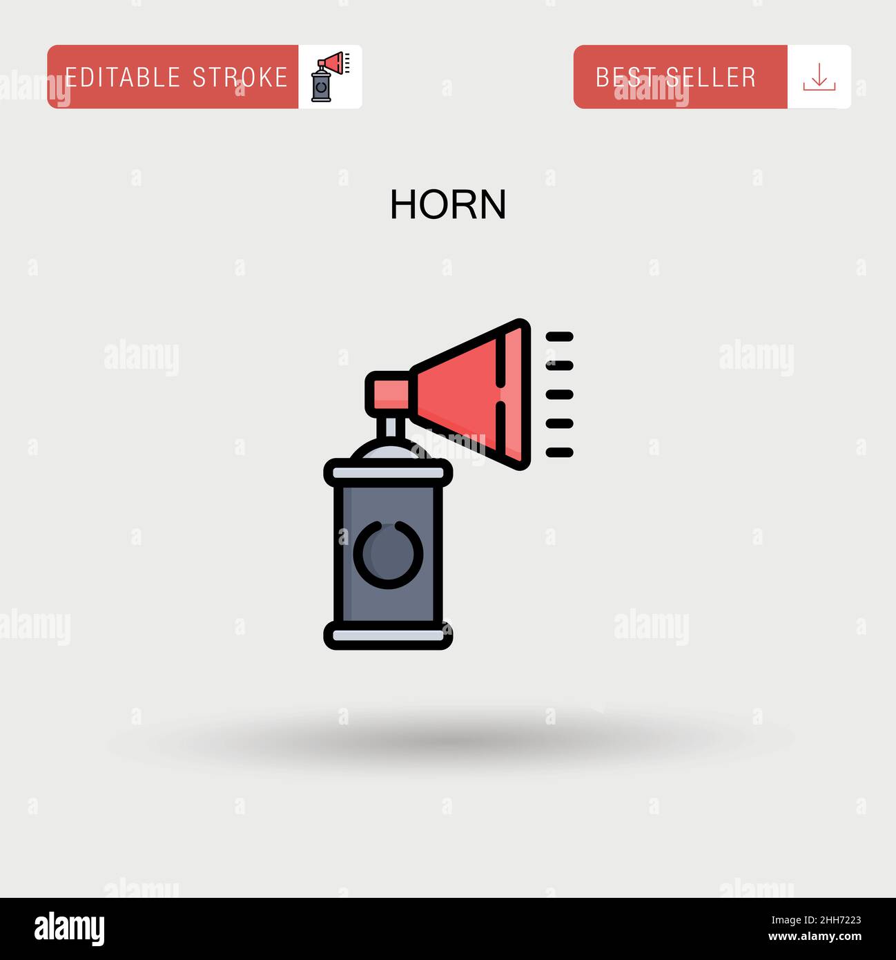 Horn Simple vector icon Stock Vector Image & Art Alamy