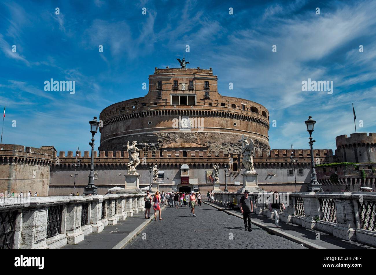 Castel Rome Italy Rome, Italy - 06.22.2014: Castel Sant Angelo (The Saint Angel Castle ...