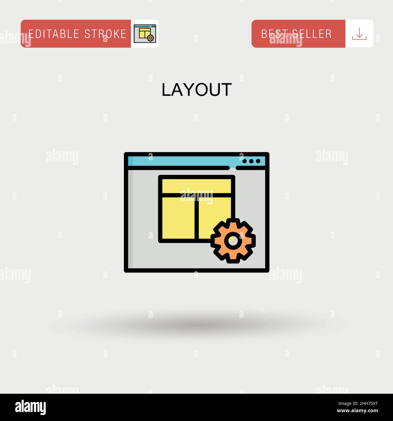 Graphic layout icon hi-res stock photography and images - Alamy