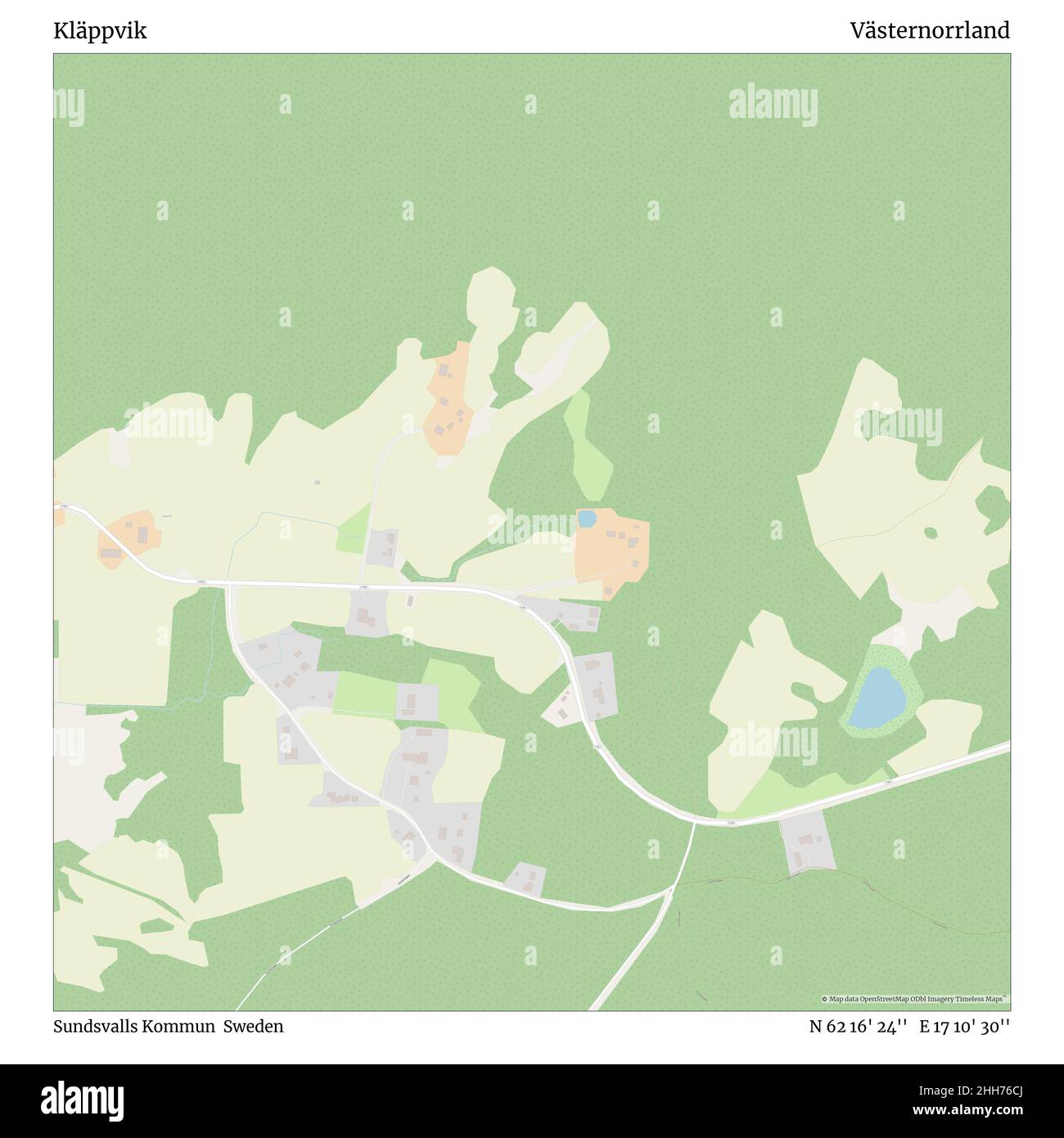 Kläppvik, Sundsvalls Kommun, Sweden, Västernorrland, N 62 16' 24'', E ...