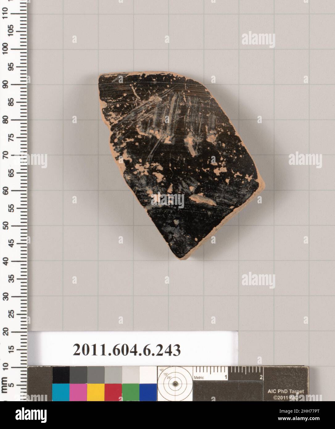 Terracotta rim fragment of a bowl 5th/4th centuries B.C. Greek, Attic ...