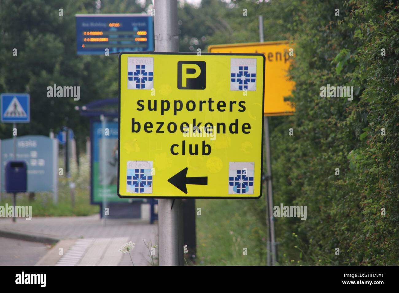 Stadium MAC3park from Eredivisie Football club PEC Zwolle in the Netherlands. Stock Photo