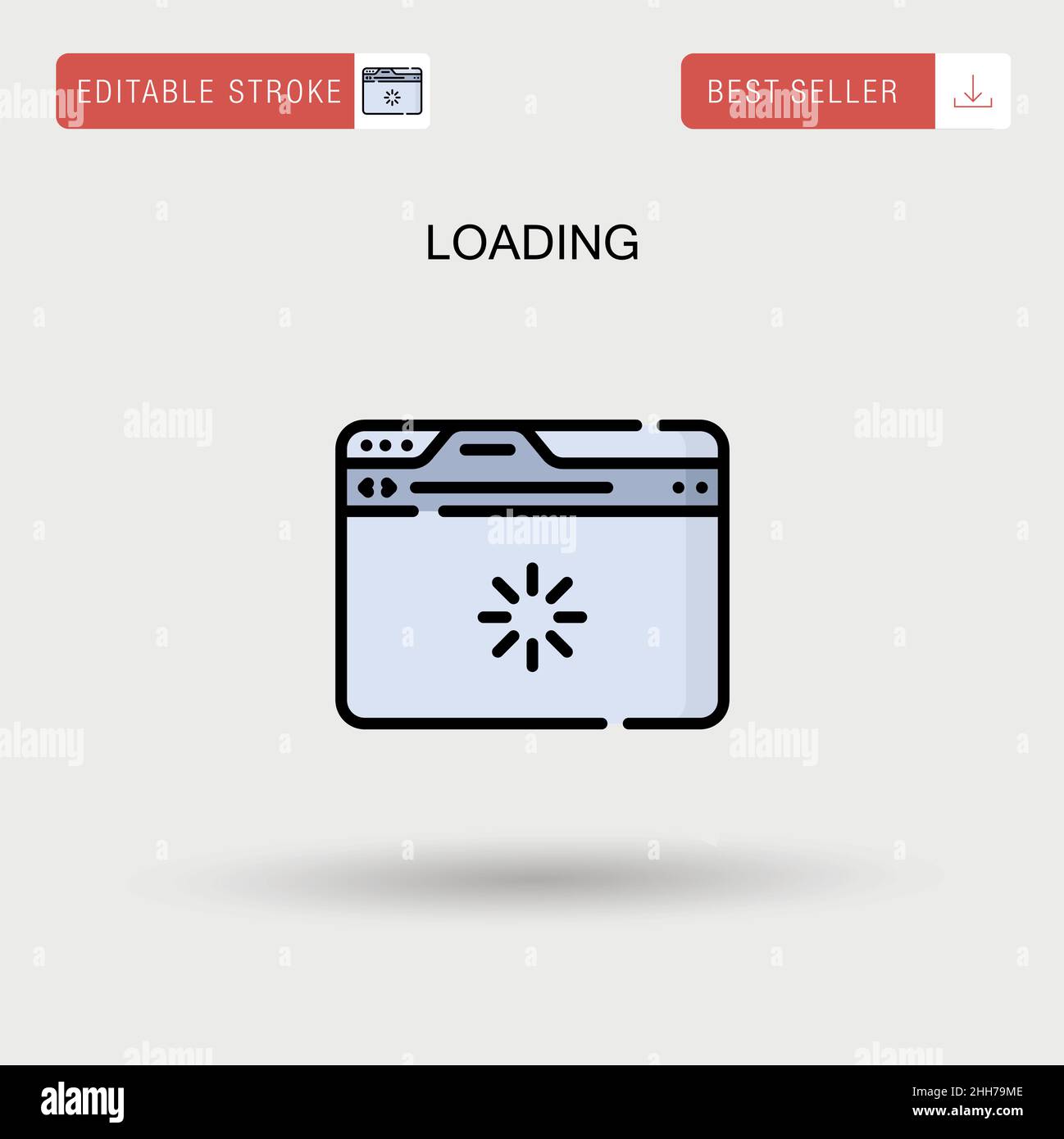 Loading Simple vector icon Stock Vector Image & Art - Alamy