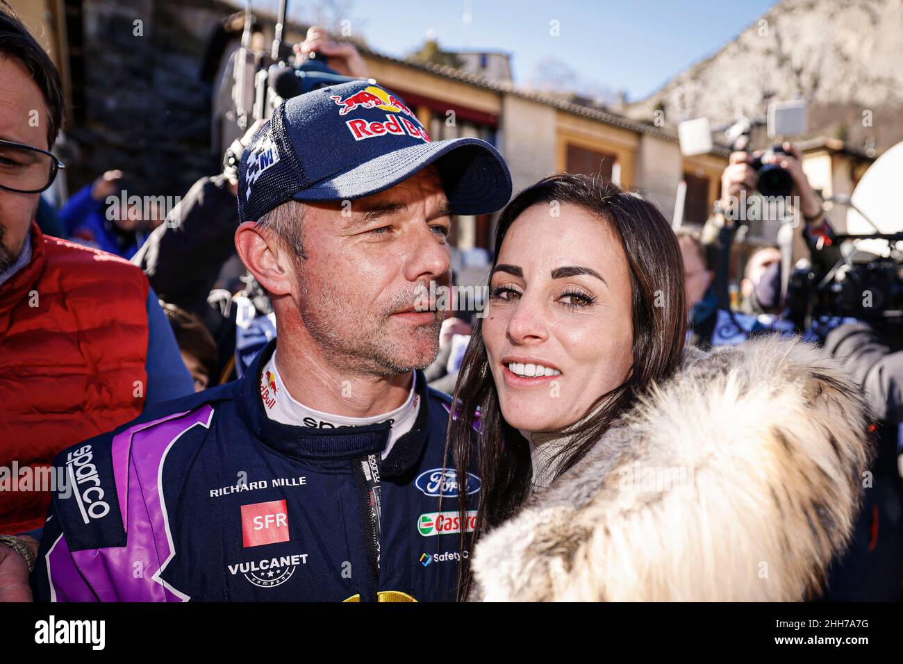 Monaco, France. 23rd Jan, 2022. LOEB Sébastien (FRA), M-SPORT FORD WORLD  RALLY TEAM FORD, Puma Rally1, portrait VAINQUEUR, WINNER during the 2022  WRC World Rally Car Championship, 90th edition of the Monte