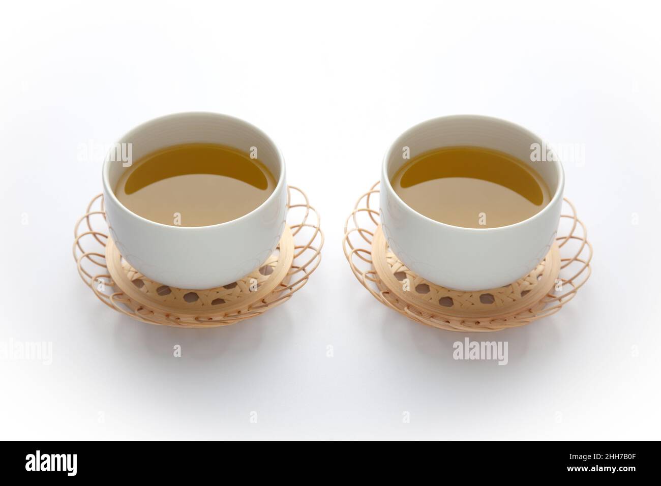 hot green tea Japanese tea isolated on white background Stock Photo Alamy