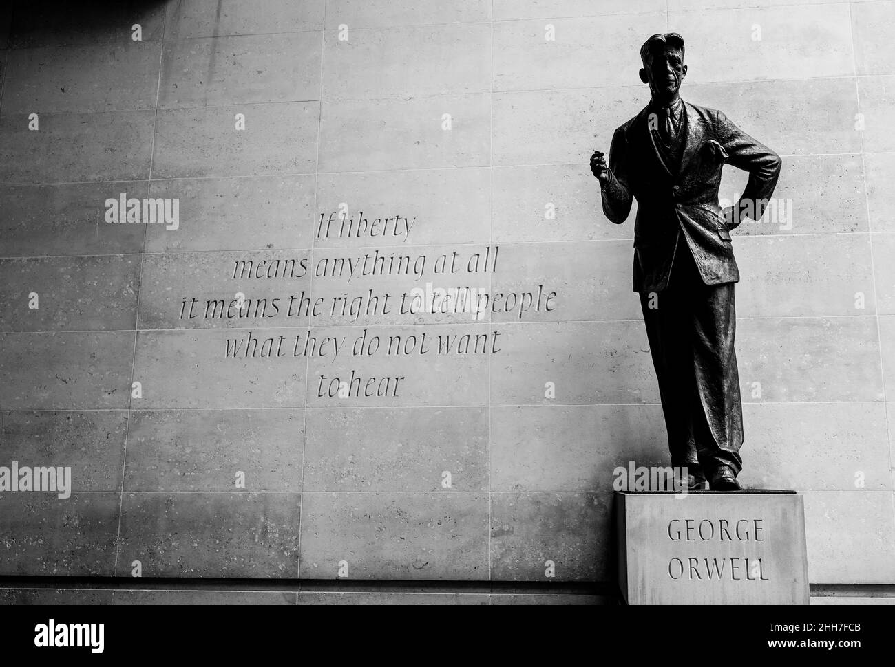 orwell statue bbc Black and White Stock Photos & Images Alamy