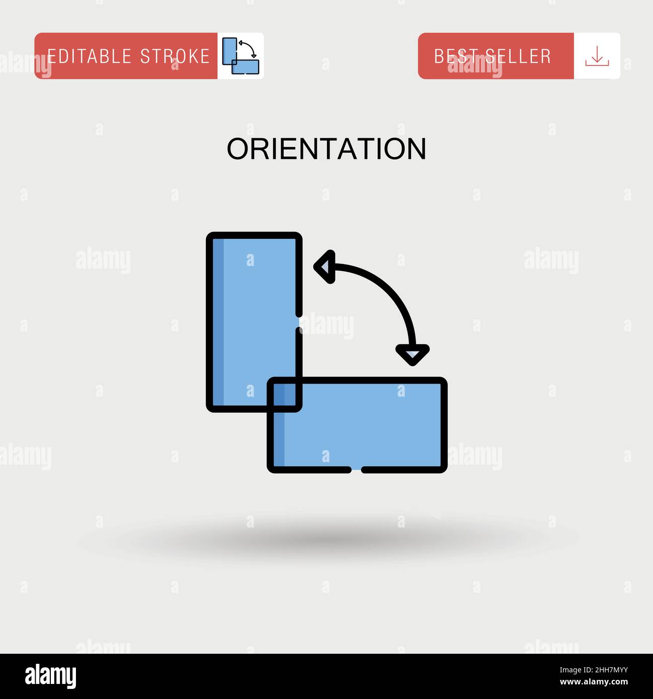 Orientation Simple vector icon. Stock Vector