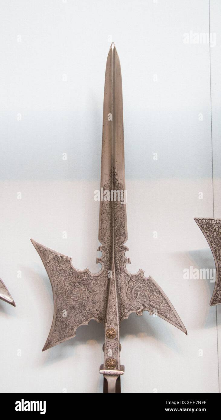 Halberd of Emperor Matthias (reigned 1612–19) dated 1612 German This