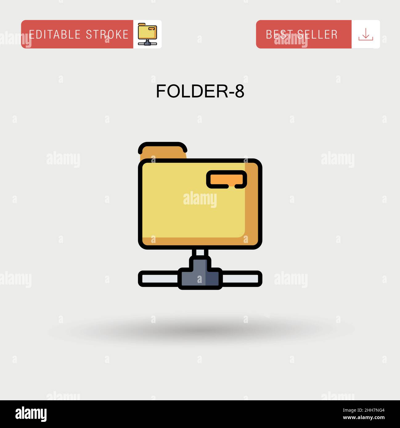Computer folder icon white hi-res stock photography and images - Alamy