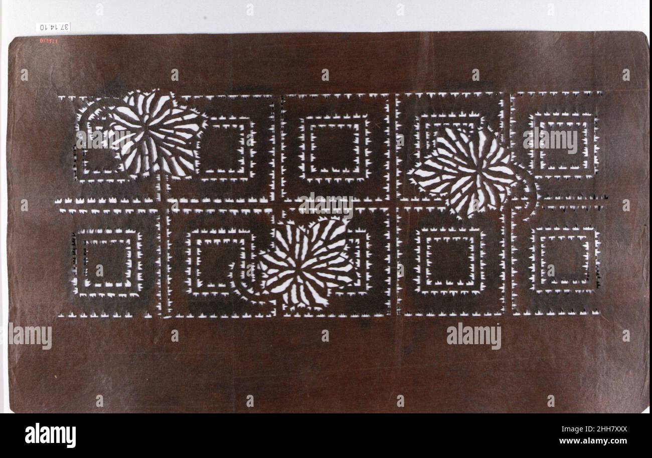 Stencil early 19th century Japan. Stencil. Japan. early 19th century ...