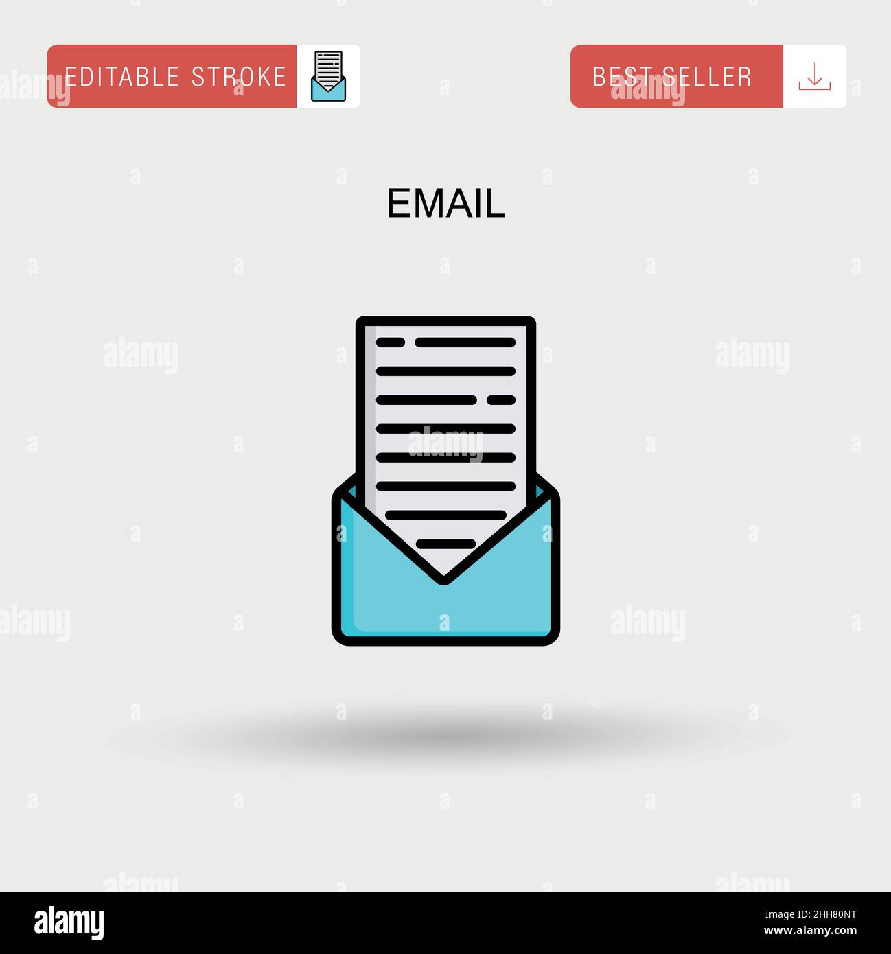 Email Simple vector icon Stock Vector Image & Art - Alamy