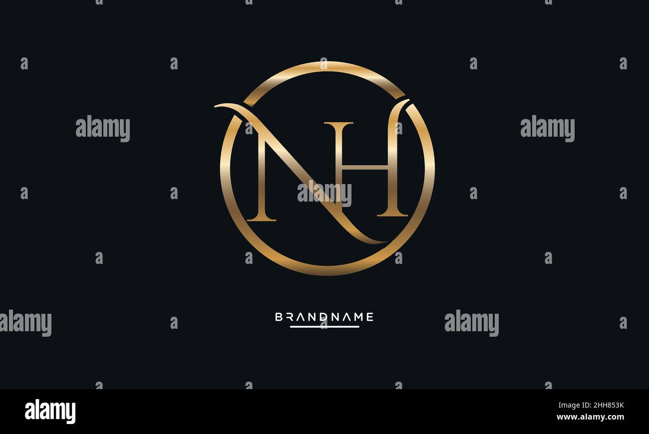 Alphabet Letters NH, HN Logo Emblem Monogram Stock Vector Image & Art ...
