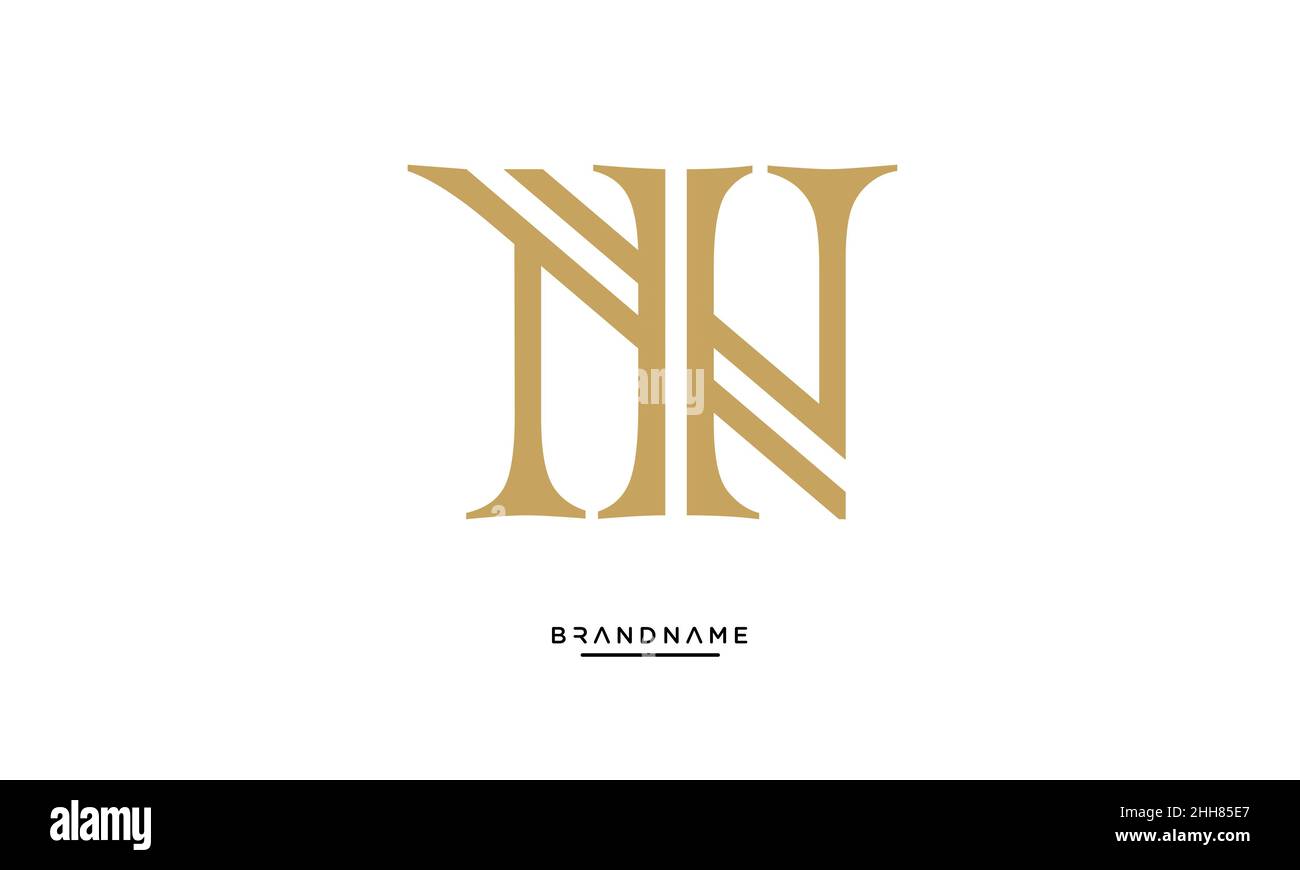 Alphabet Letters NI, IN Logo Emblem Monogram Stock Vector Image & Art Alamy