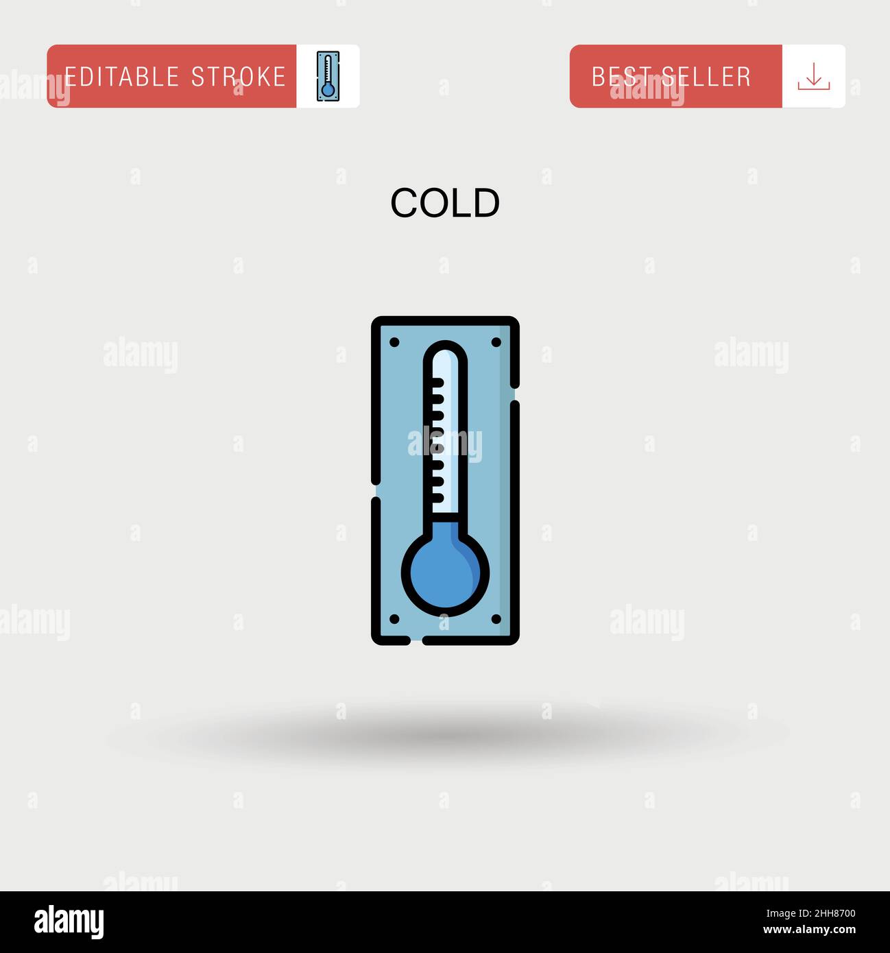 Cold Simple vector icon Stock Vector Image & Art - Alamy