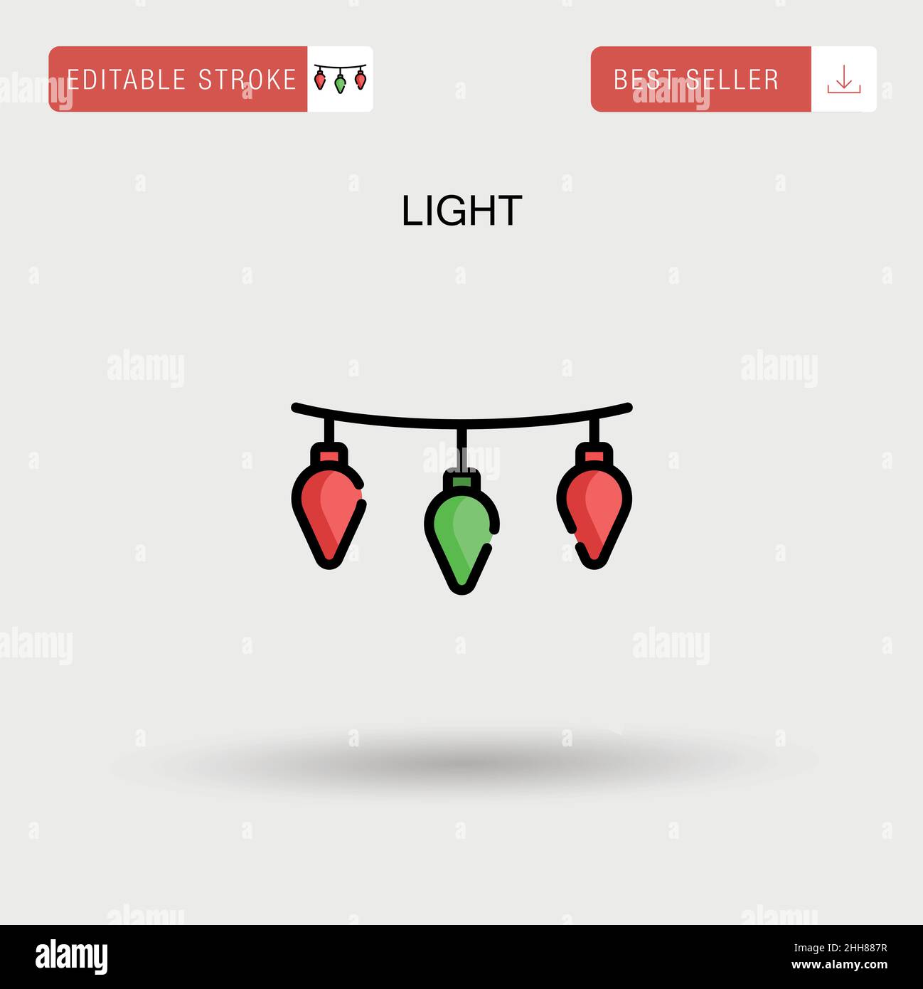 Light Simple vector icon Stock Vector Image & Art - Alamy
