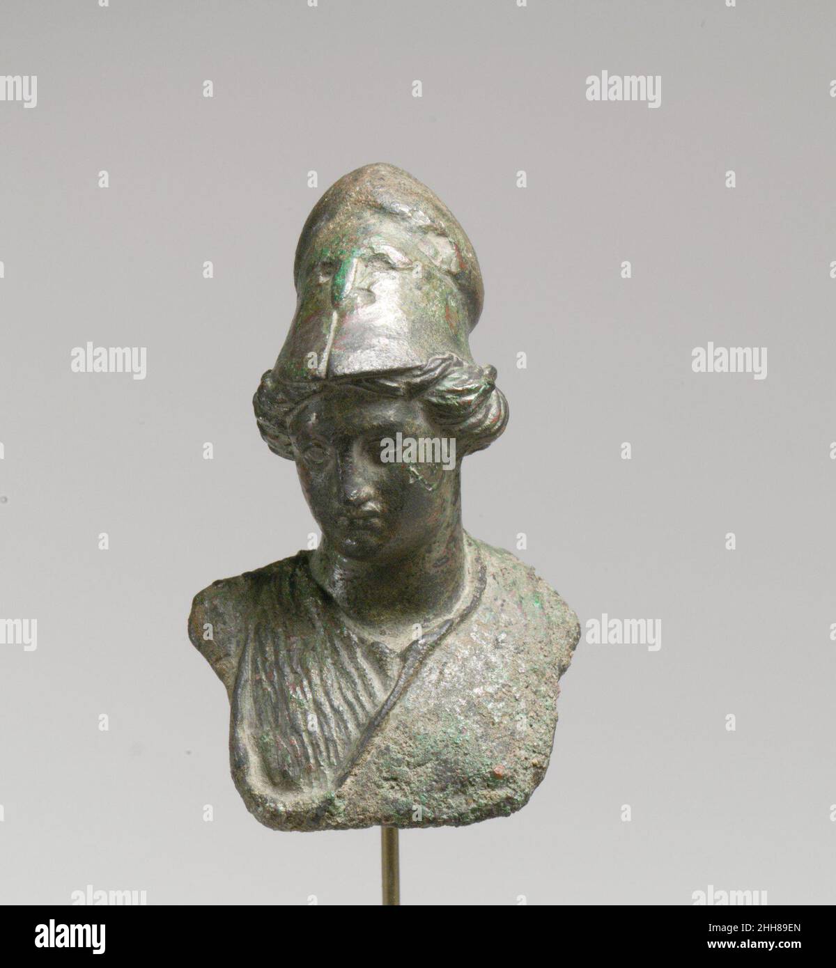 Bronze bust of Minerva 1st2nd century A.D. Roman Modeled on the Greek